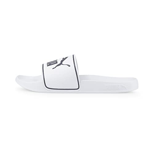 PUMA Unisex Adults' Fashion Shoes LEADCAT 2.0 Slide Sandal, PUMA WHITE-PUMA BLACK, 43