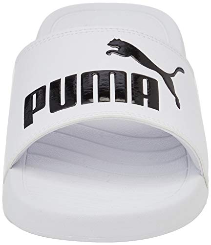 PUMA Popcat 20, Slide Sandal Unisex adulto, Puma White-Puma Black, 46 EU